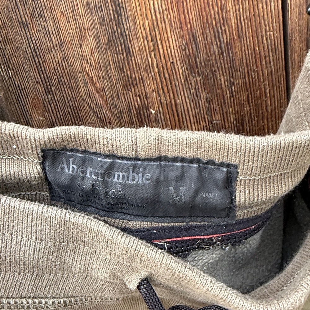 Abercrombie & Fitch Khaki Joggers with Drawstring M - Picture 4 of 5